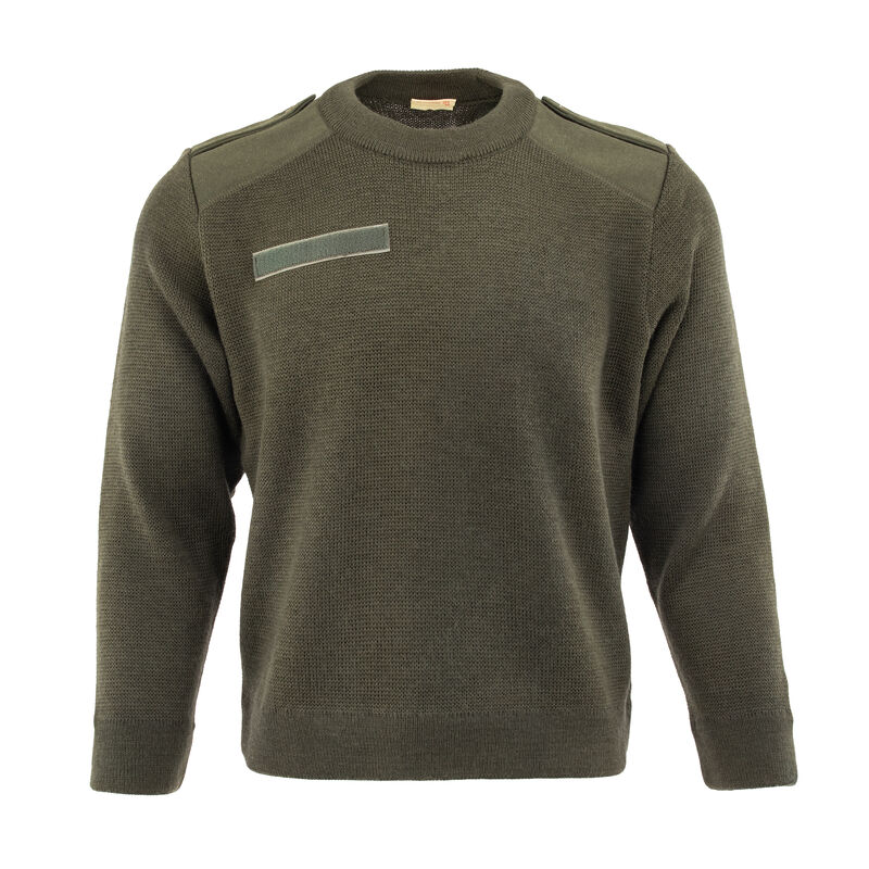 French Army OD Wool Commando Sweater | Unissued, , large image number 0
